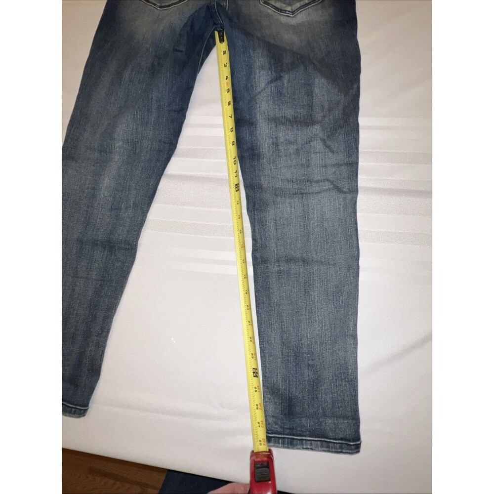 Kancan Moto Woman’s Skinny Stretch Blue Jeans Distressed Size W11/29 - Picture 11 of 11